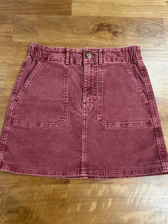 American Eagle Outfitters Dresses & Skirts - American Eagle Outfitters Washed Rose Corduroy Mini Skirt Size 0